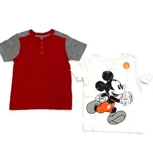 BUNDLE NEW Toddler Boys Short Sleeve T-Shirts 2-Pieces Size 3T